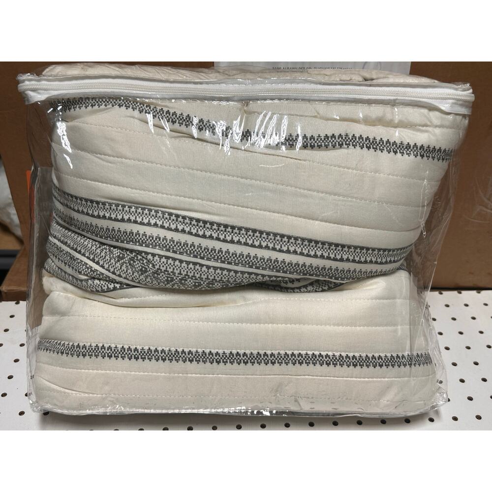 Liberty Farmhouse Stripe Reversible Quilt Set King Size - Picture 5 of 5